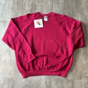 Vintage Fruit of the Loom Sweater Mens XL Maroon